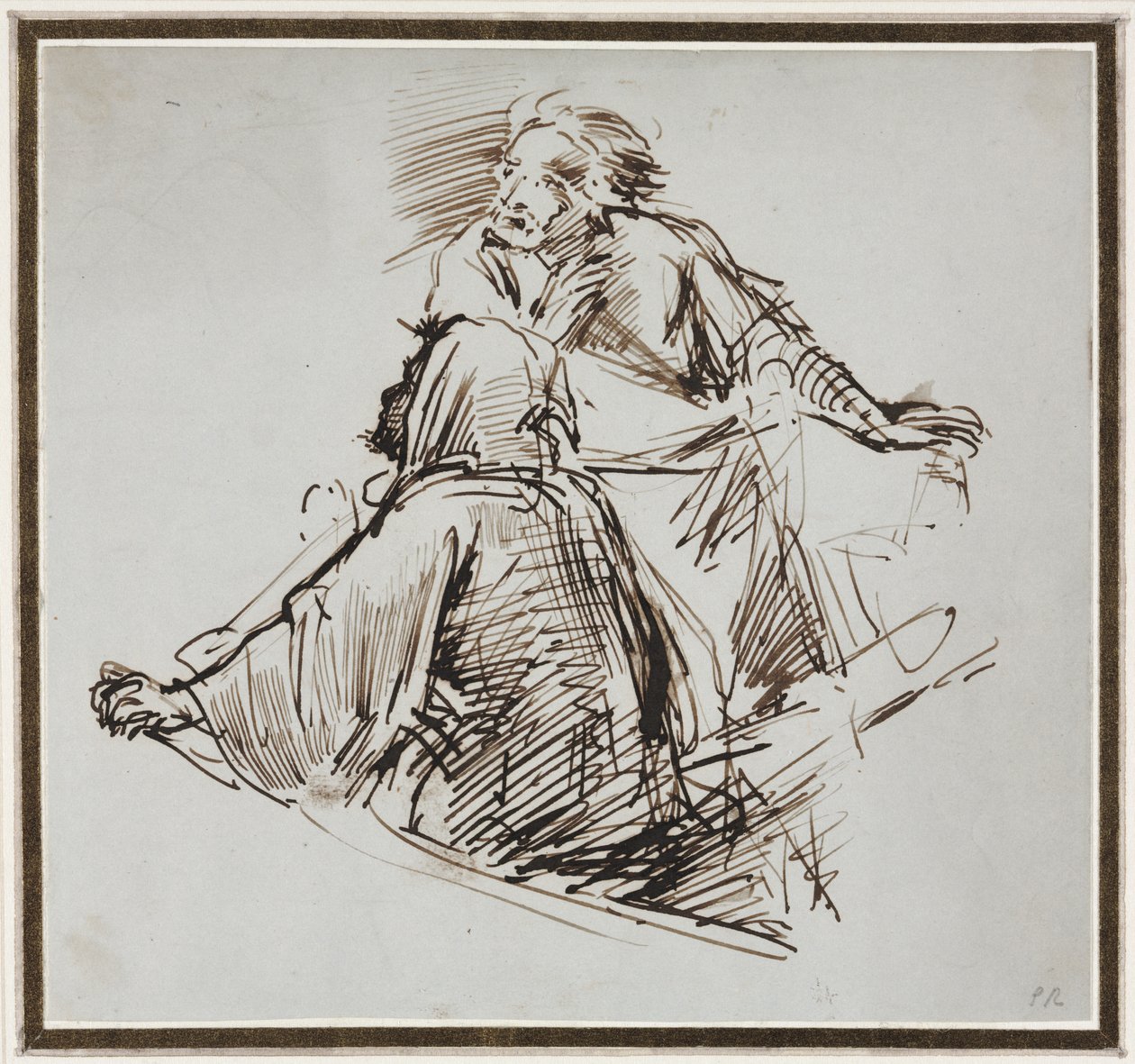 Dvě mužské postavy, c. 1829. od George Richmond