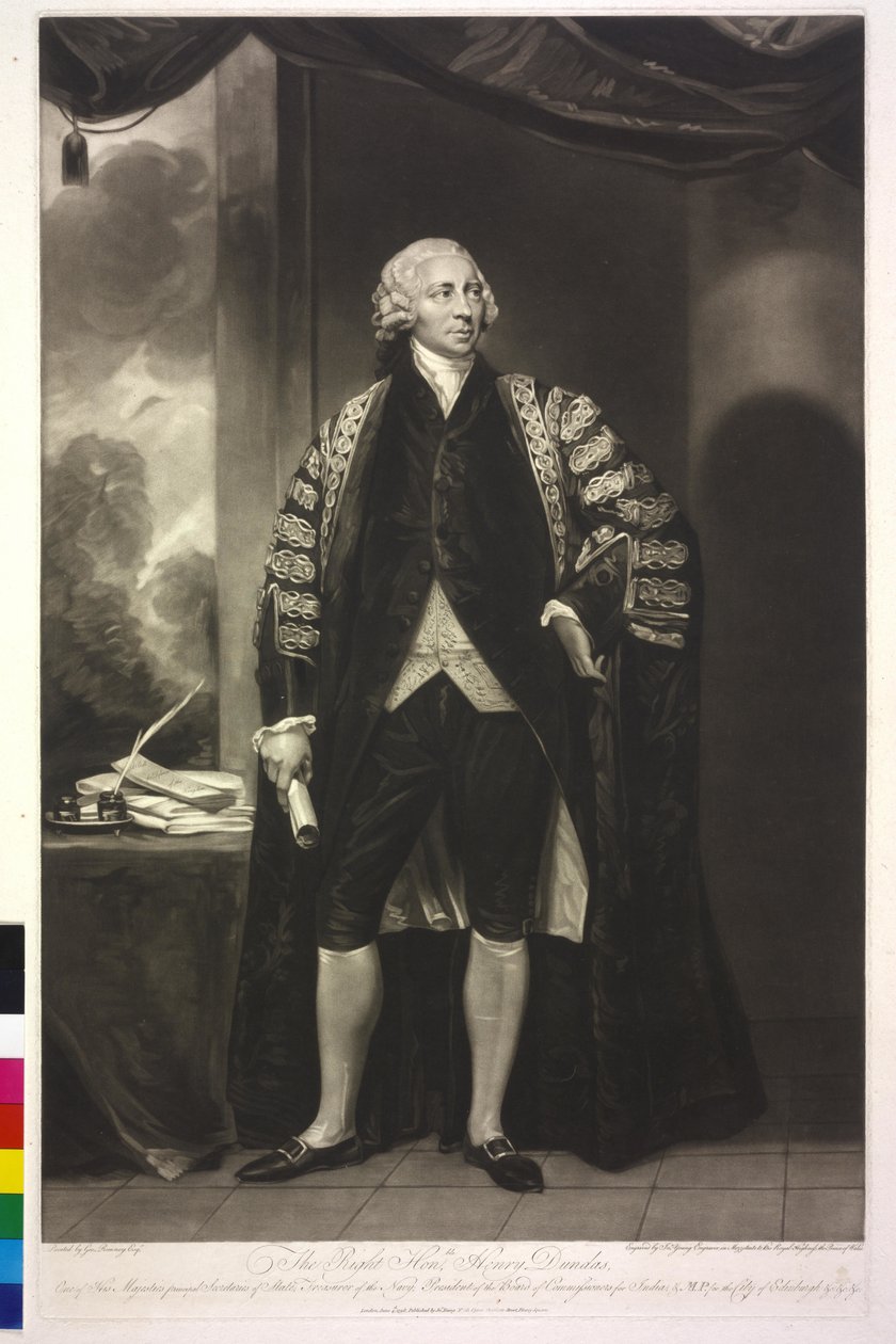 1. vikomt Melville Dundas od George Romney