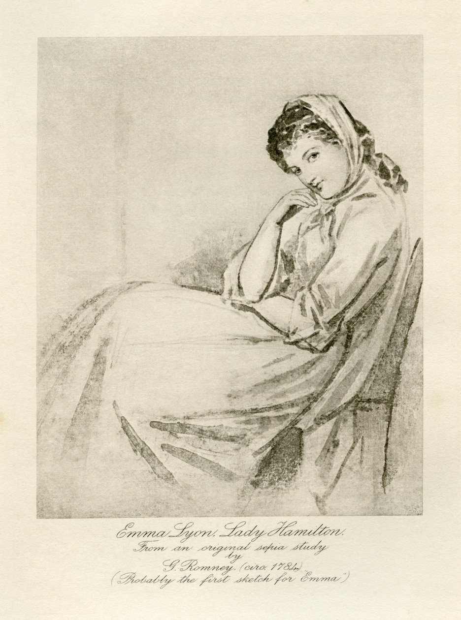 Emma Lady Hamiltonová od George Romney