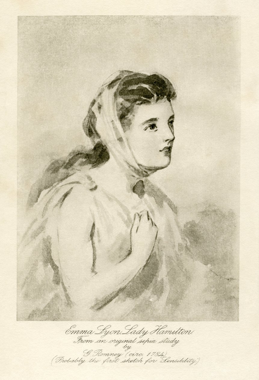 Emma Lady Hamiltonová od George Romney