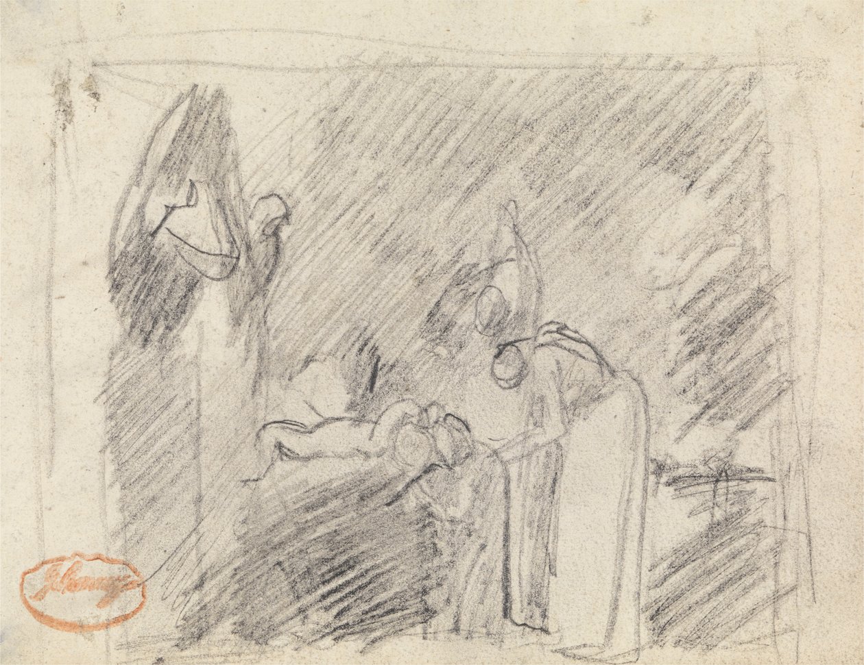 Studie složení postavy 42 od George Romney
