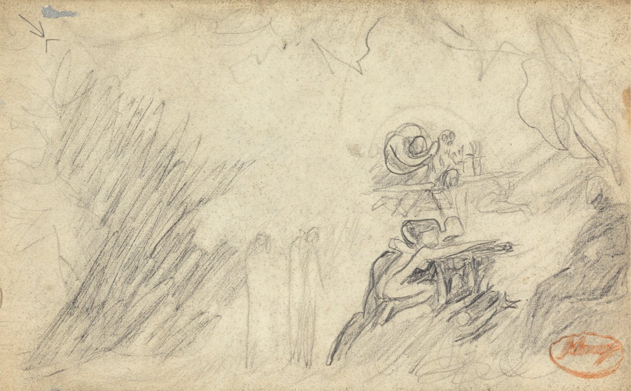 Studie složení obrázku 47 od George Romney