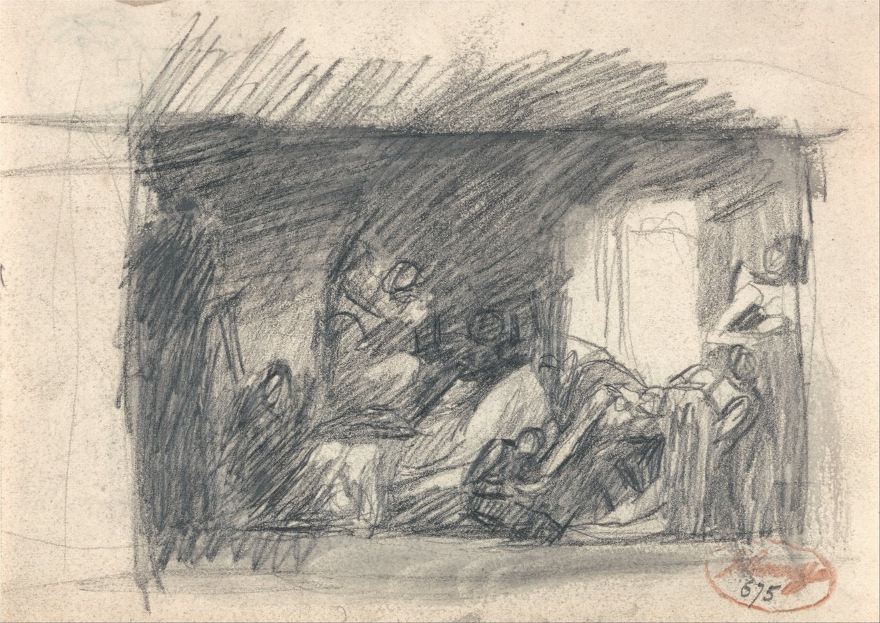 Howard na návštěvě ve vězení od George Romney