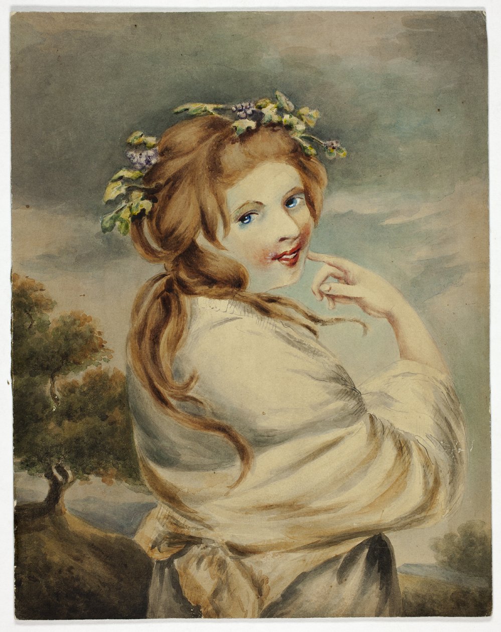 Lady Hamilton jako příroda od George Romney