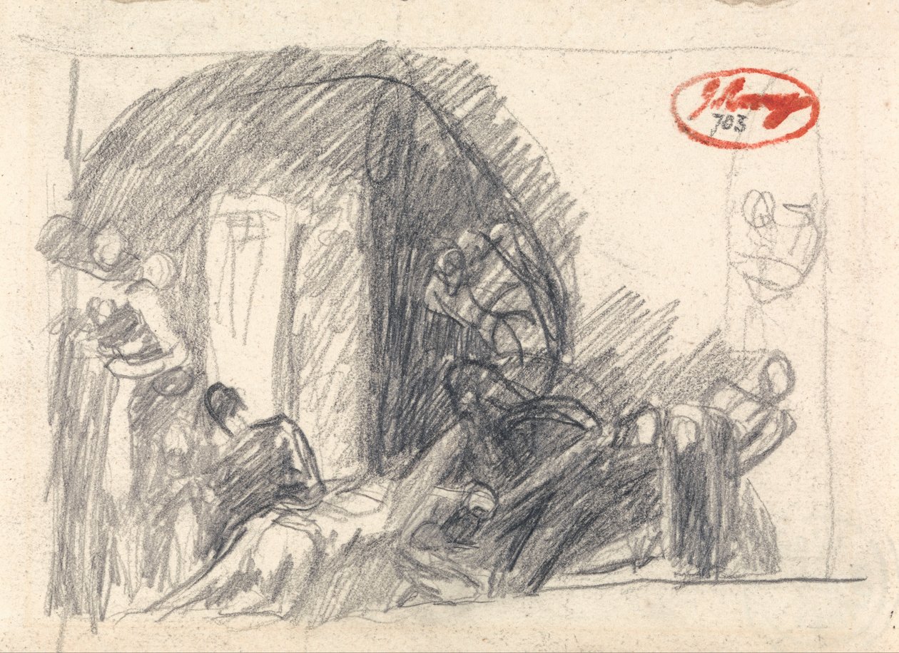 Vězeňská scéna od George Romney