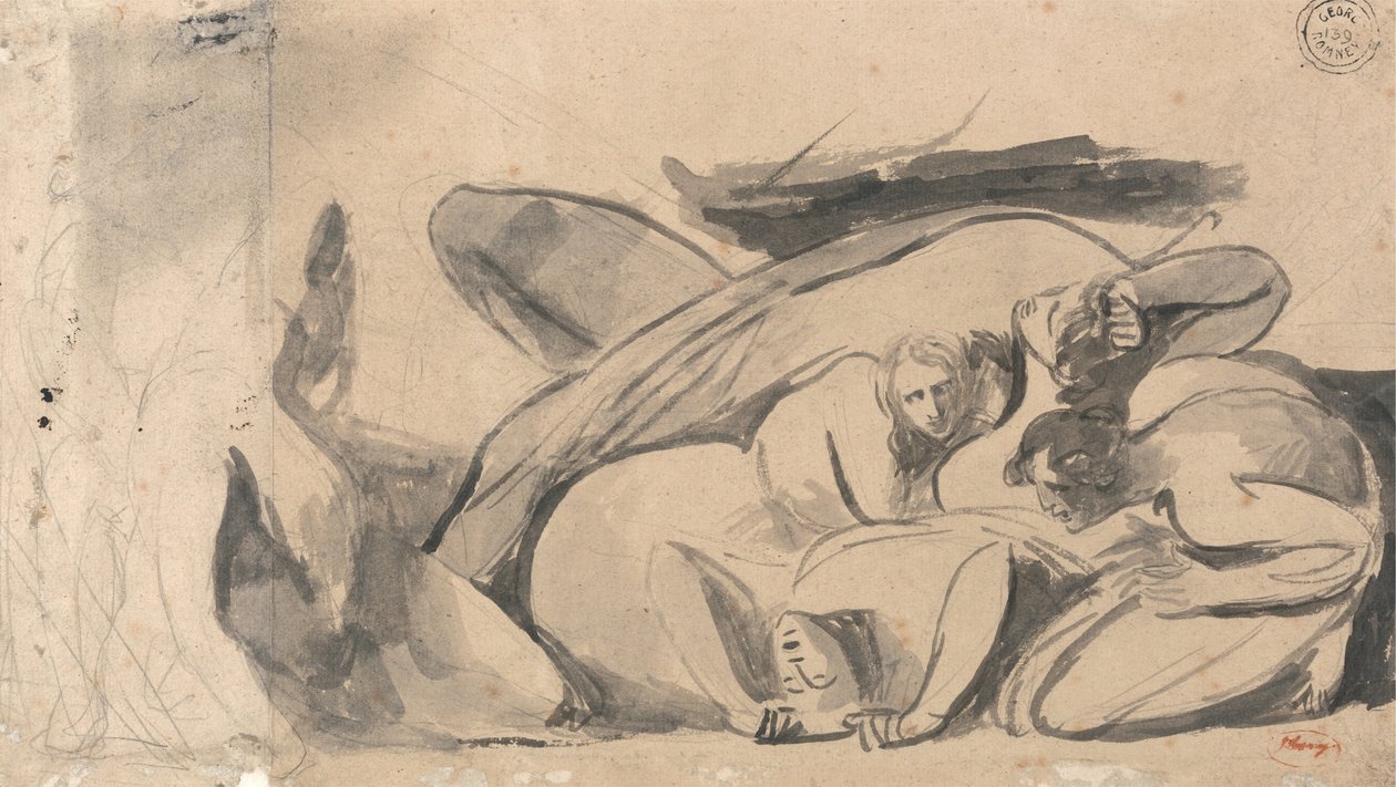 Vězeňská scéna od George Romney
