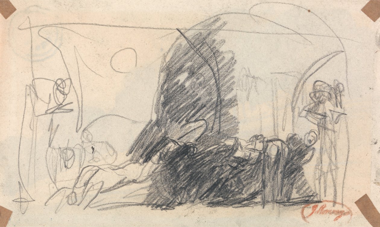 Skica pro scénu Howard od George Romney