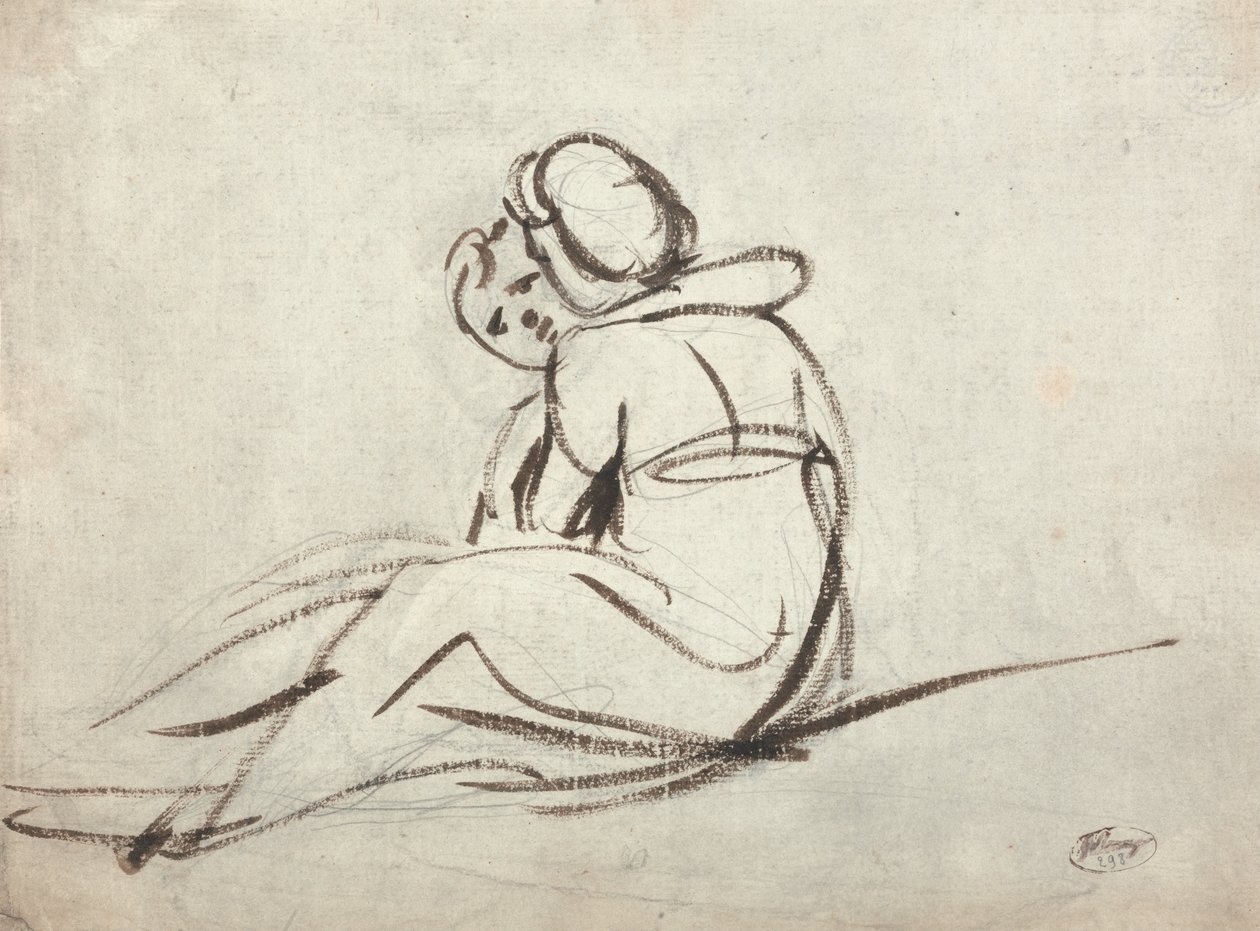Dvě děti v objetí od George Romney