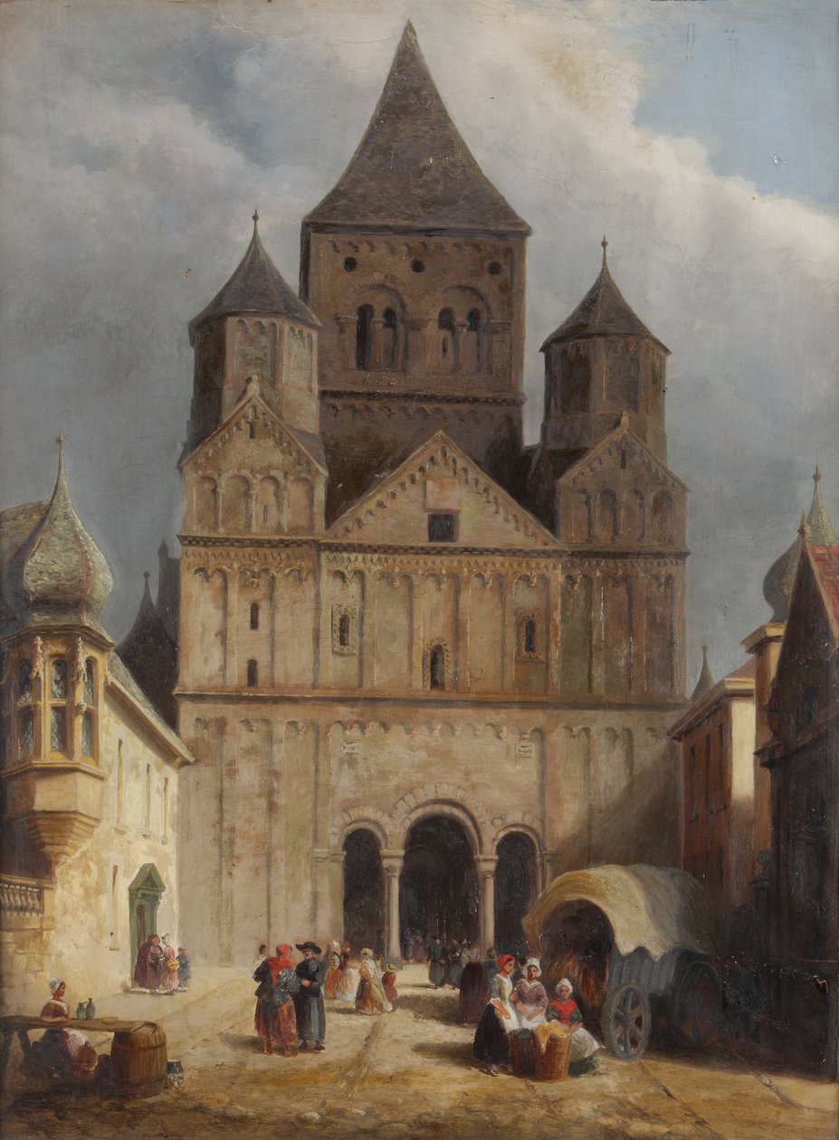 Pohled na Marmoutier, Bas-Rhin, Francie od George Row Clarke