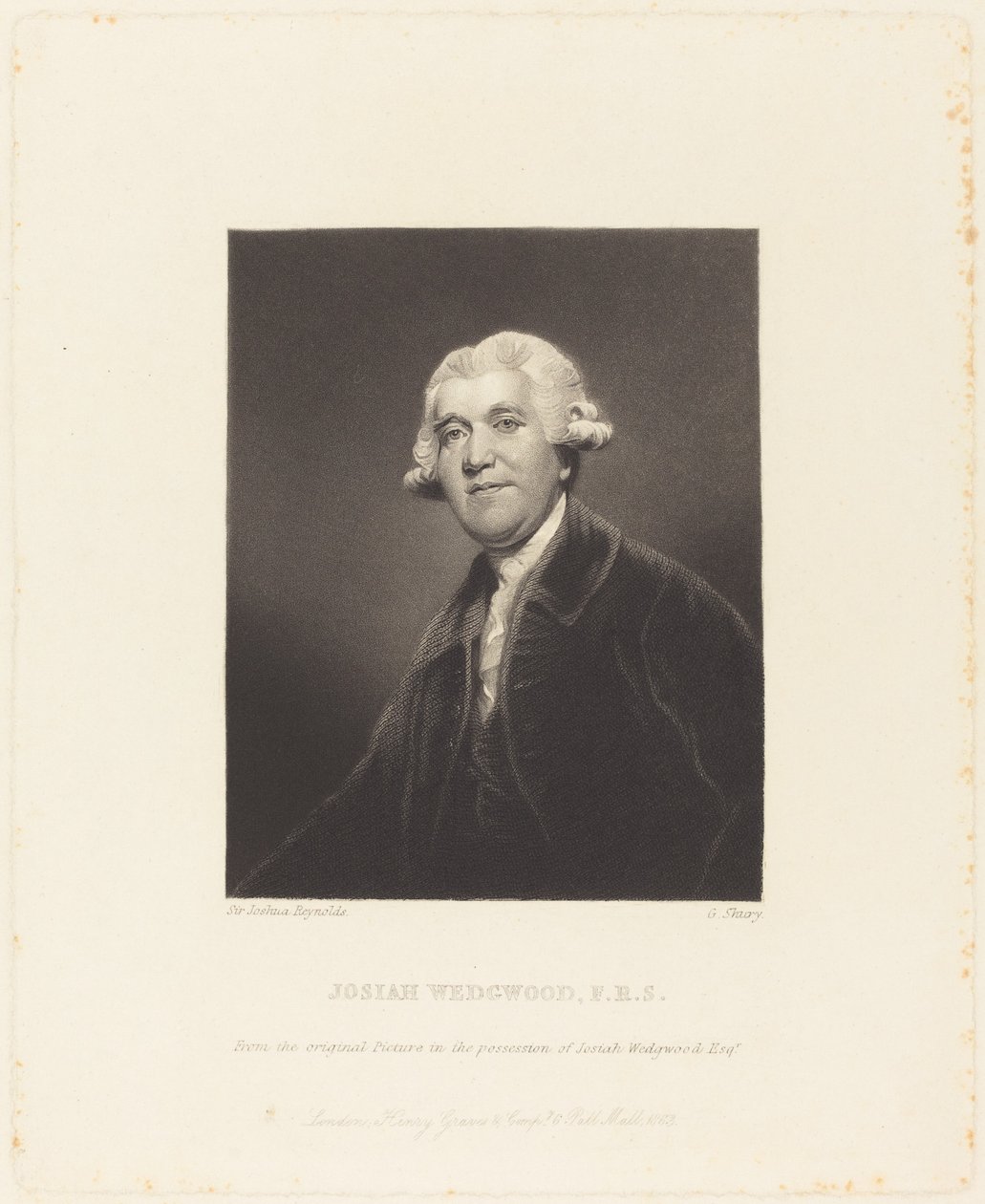 Josiah Wedgwood od George Salisbury Shury after Sir Joshua Reynolds