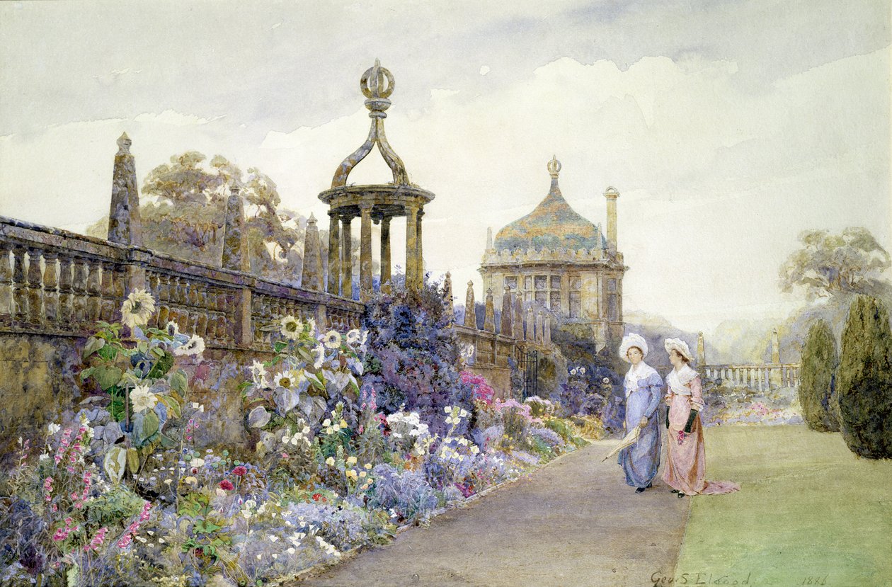 Montacute, Slunečnice, 1886 od George Samuel Elgood