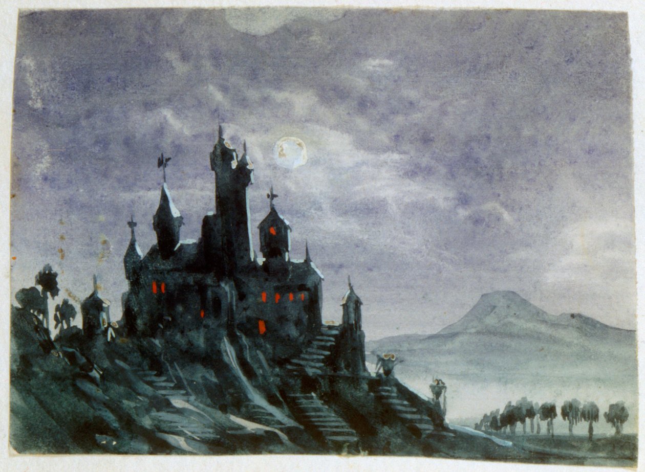 Fantasy Castle in Moonlight I, 1820-1876 od George Sand