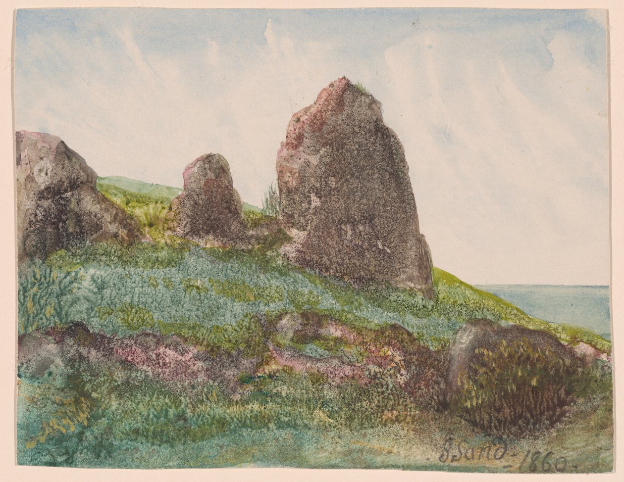 Krajina se skalami od George Sand