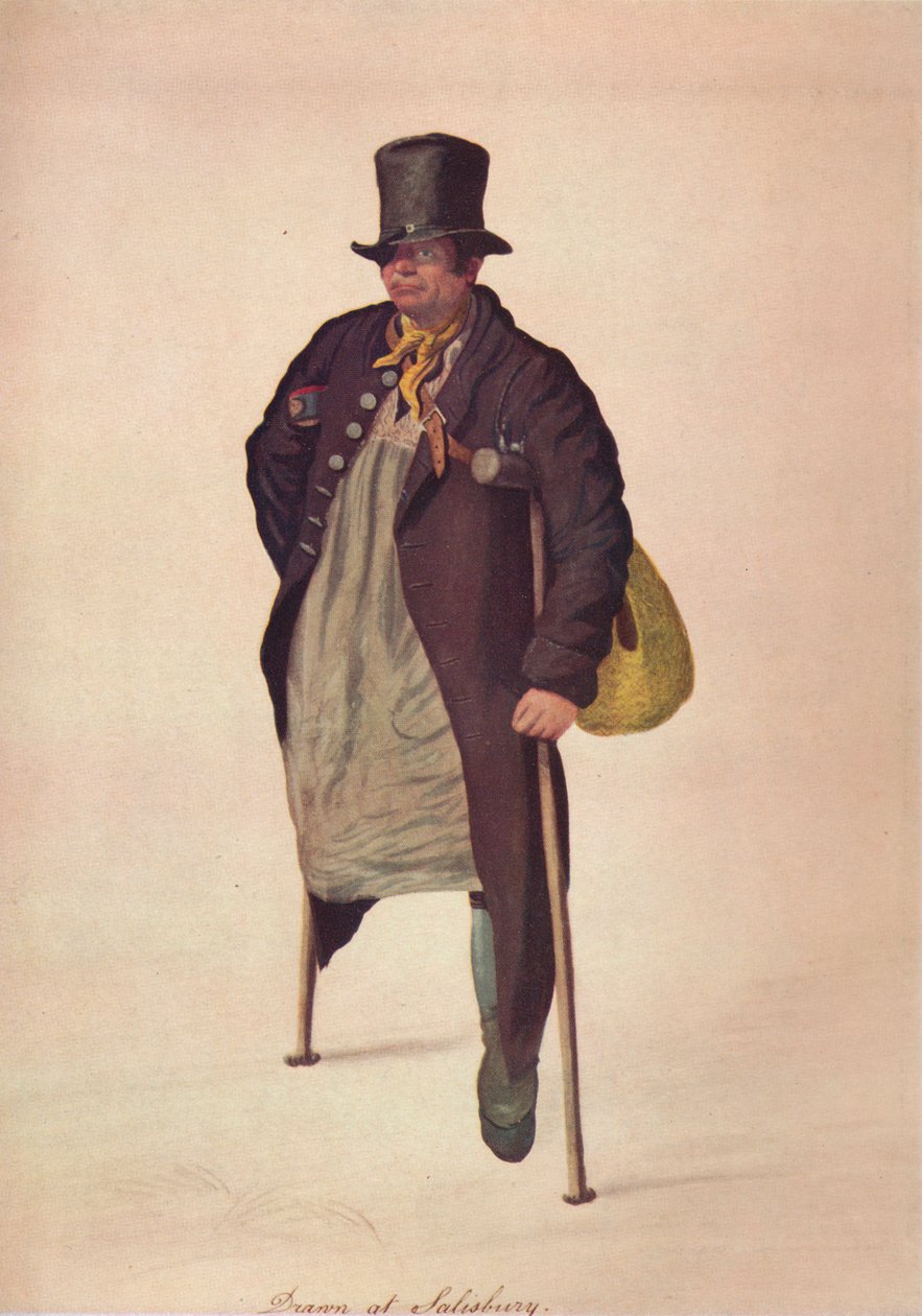Kresleno v Salisbury, c1800 od George Scharf