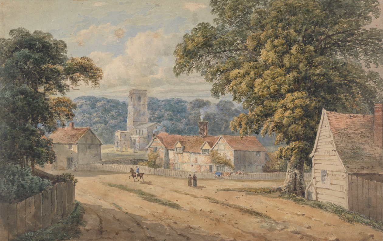 Vesnice Aldbury, Hertfordshire od George Shepheard