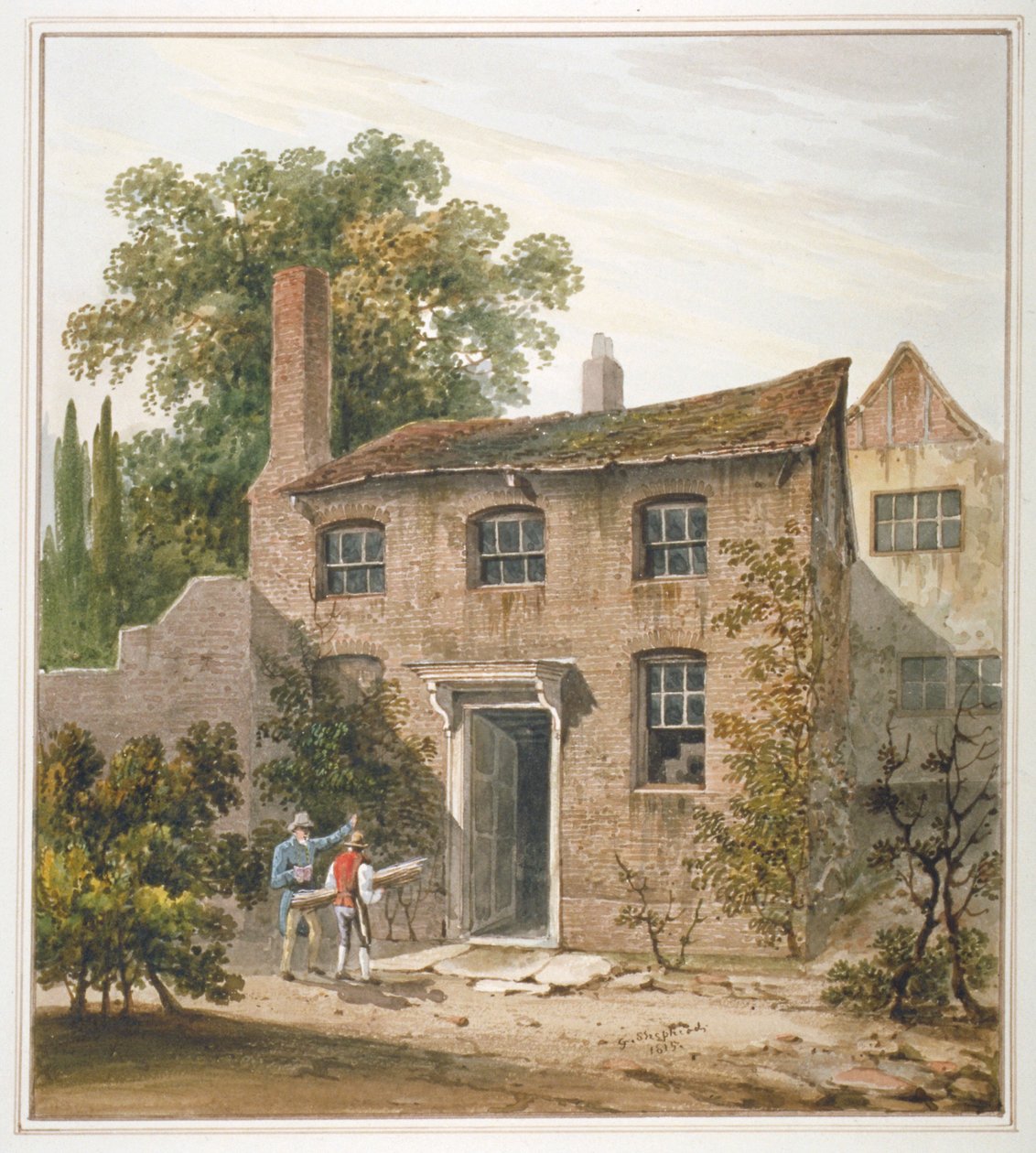 Dům v Holborn, Londýn, 1815 od George Shepherd
