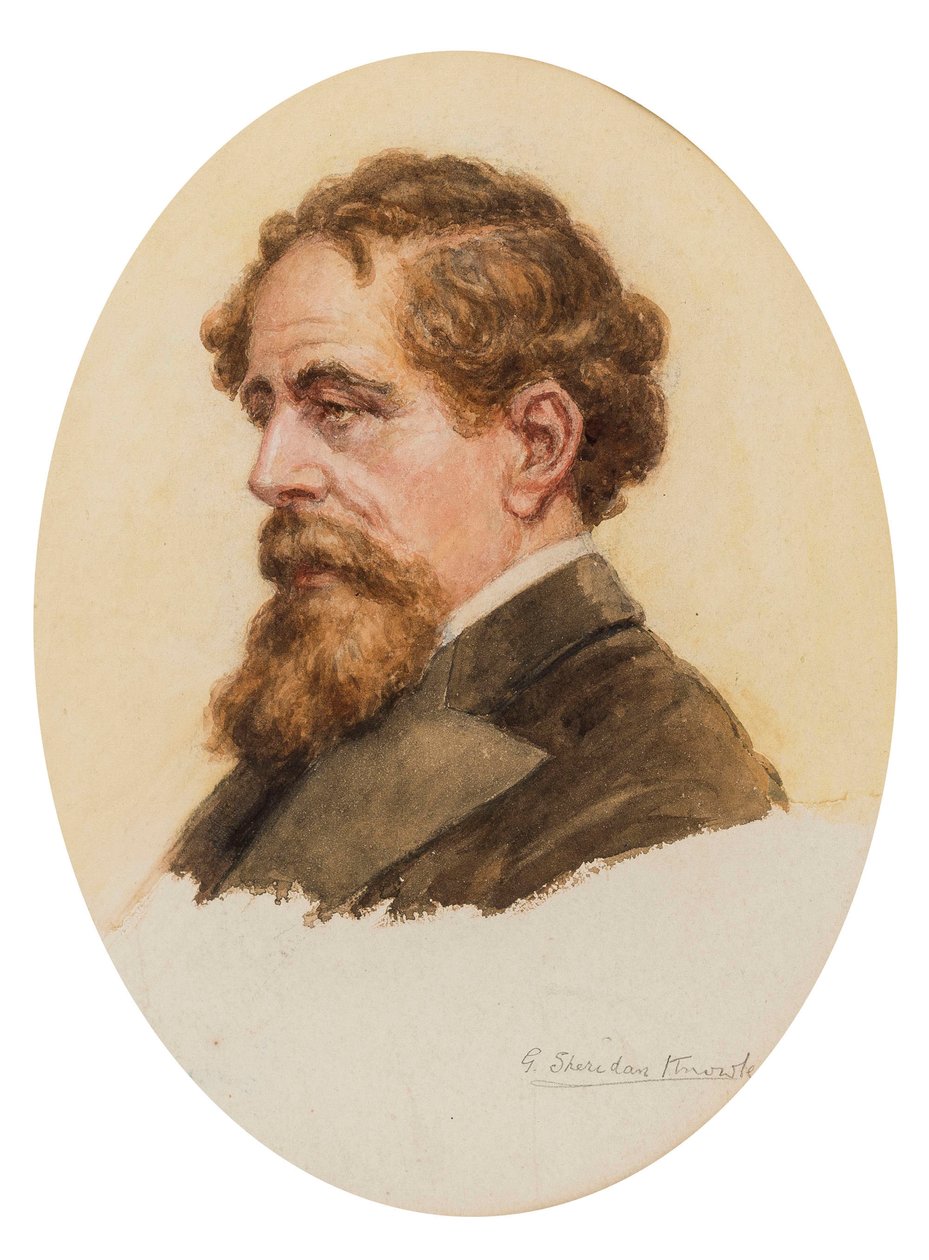 Portrét Charlese Dickense. od George Sheridan Knowles
