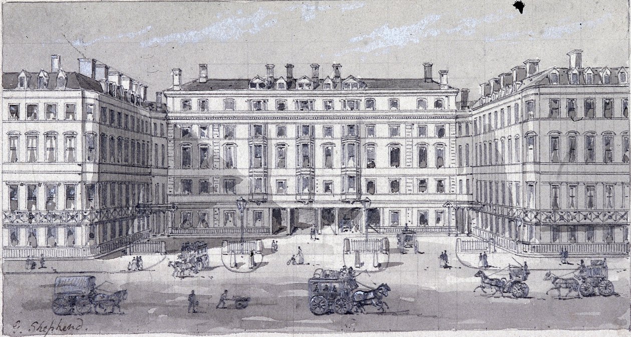 Euston Square Station, Londýn, c1838. od George Sidney Shepherd