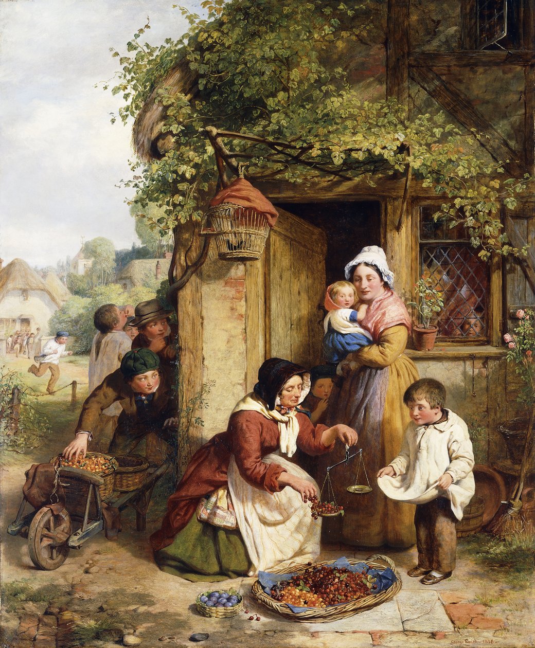 Prodejce třešní, 1856 od George Smith