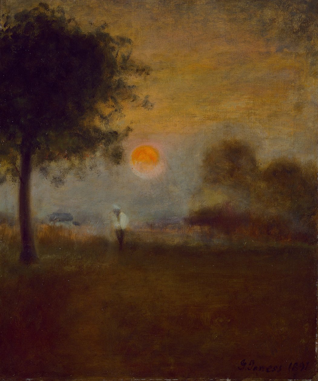Východ měsíce, 1891 od George Snr. Inness