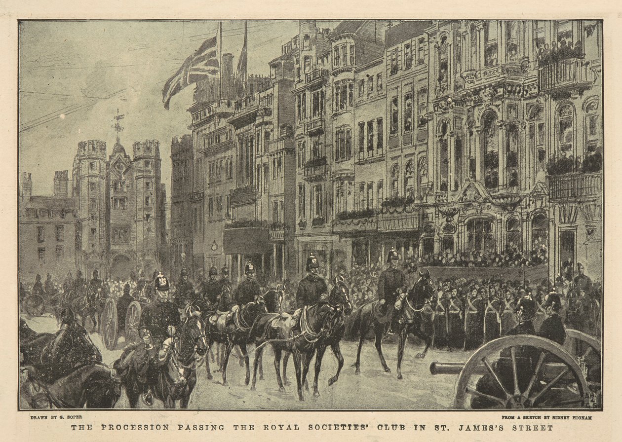 Pohřeb královny Viktorie od George Soper