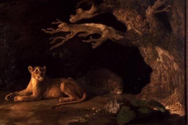 Lev a lvice od George Stubbs