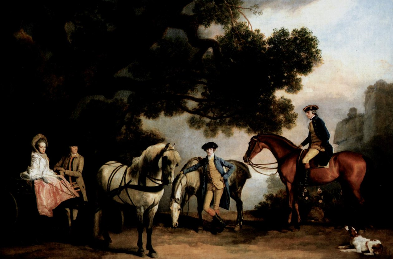 Rodiny Milbanke a Melbourne od George Stubbs