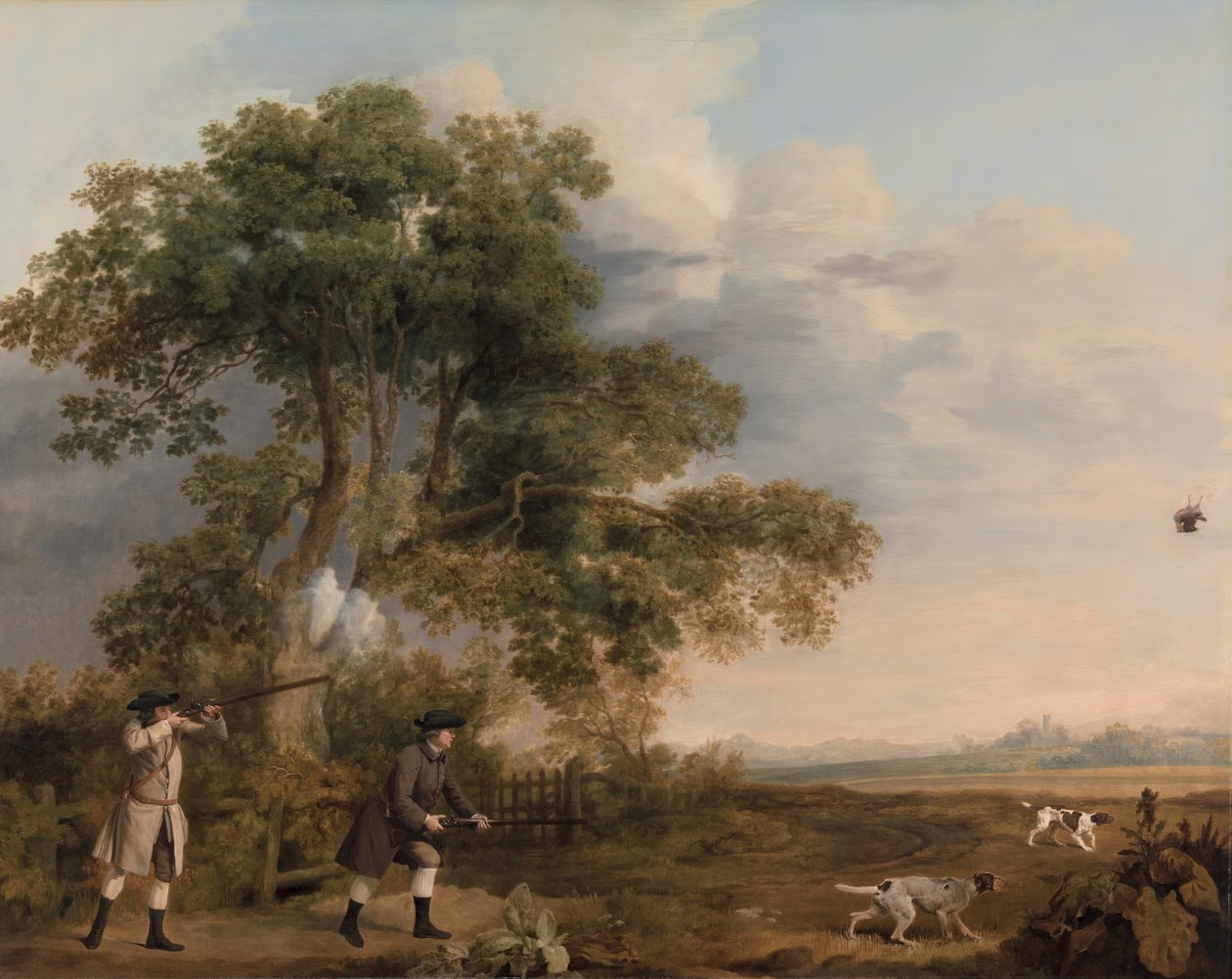 Dva Gentlemen Shooting, ca. 1769. od George Stubbs