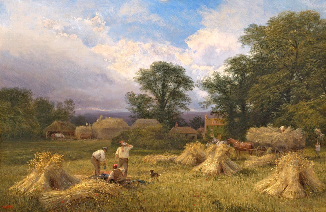 Čas sklizně, 1883 od George Vicat Cole