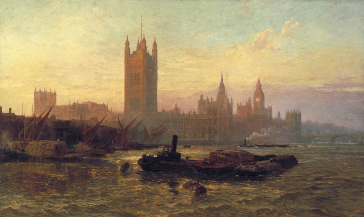 Westminsterský palác, 1892 od George Vicat Cole