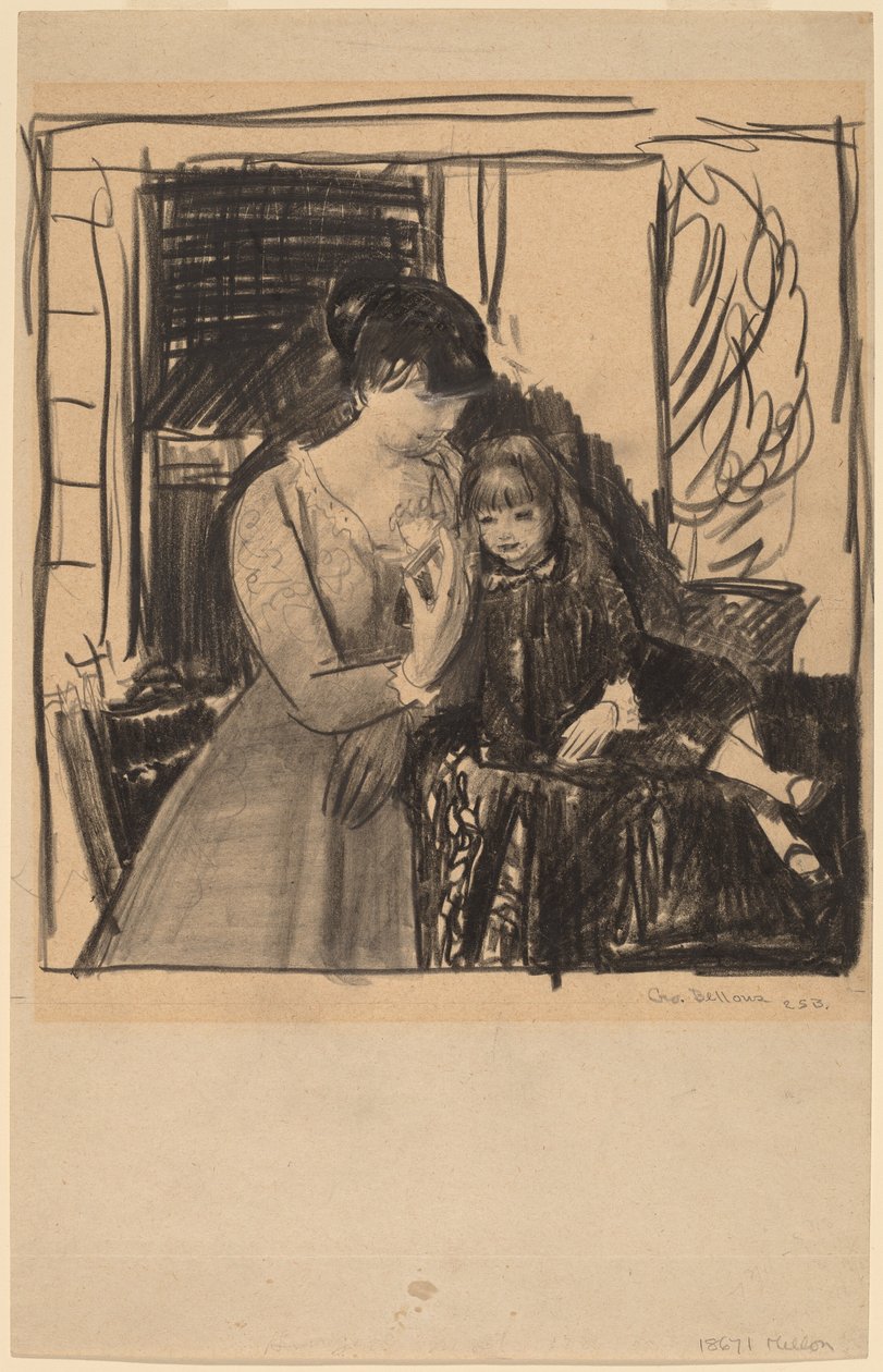 Anna a její matka, 1917. od George Wesley Bellows