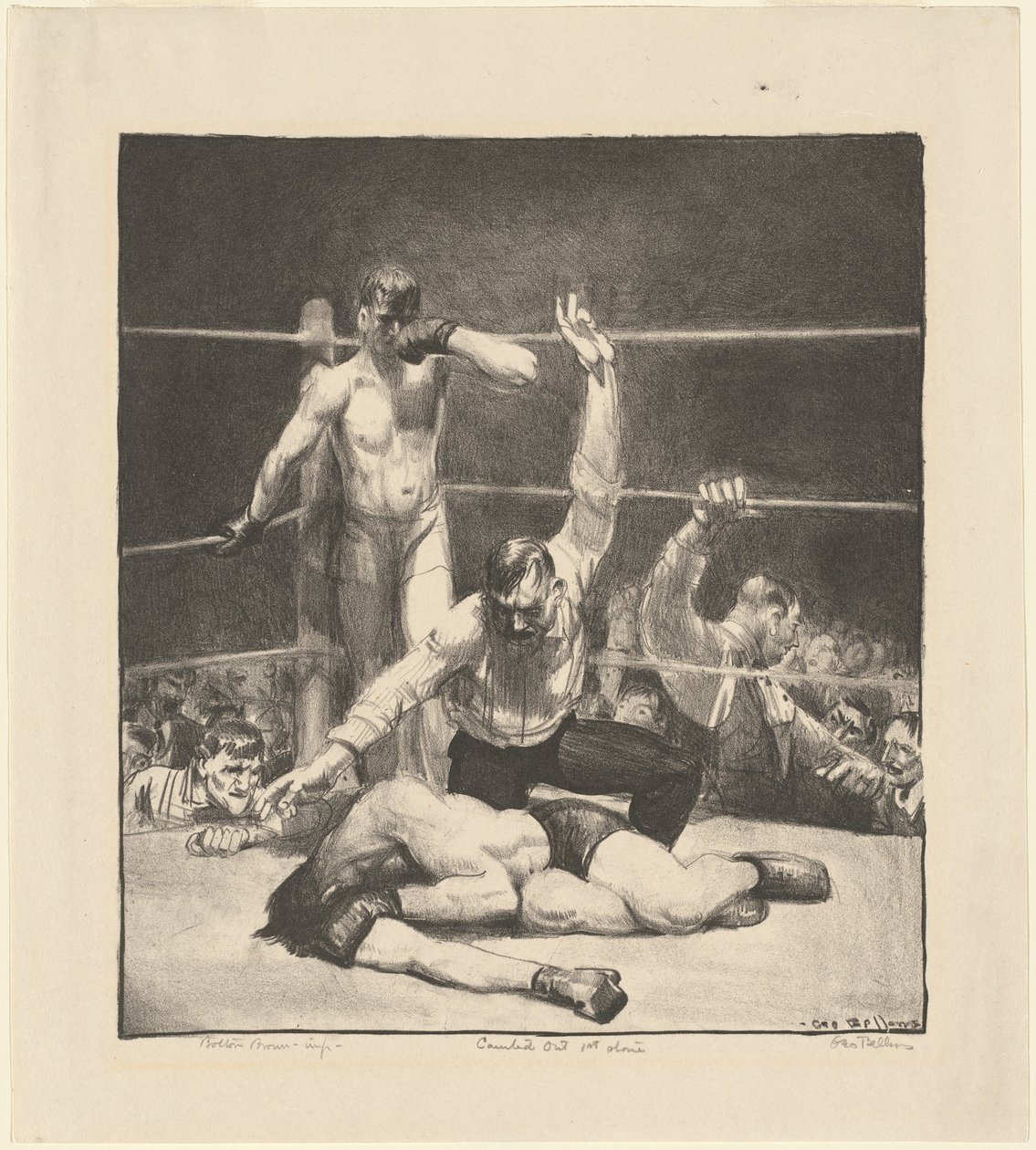 Counted Out, první kámen, 1921. od George Wesley Bellows