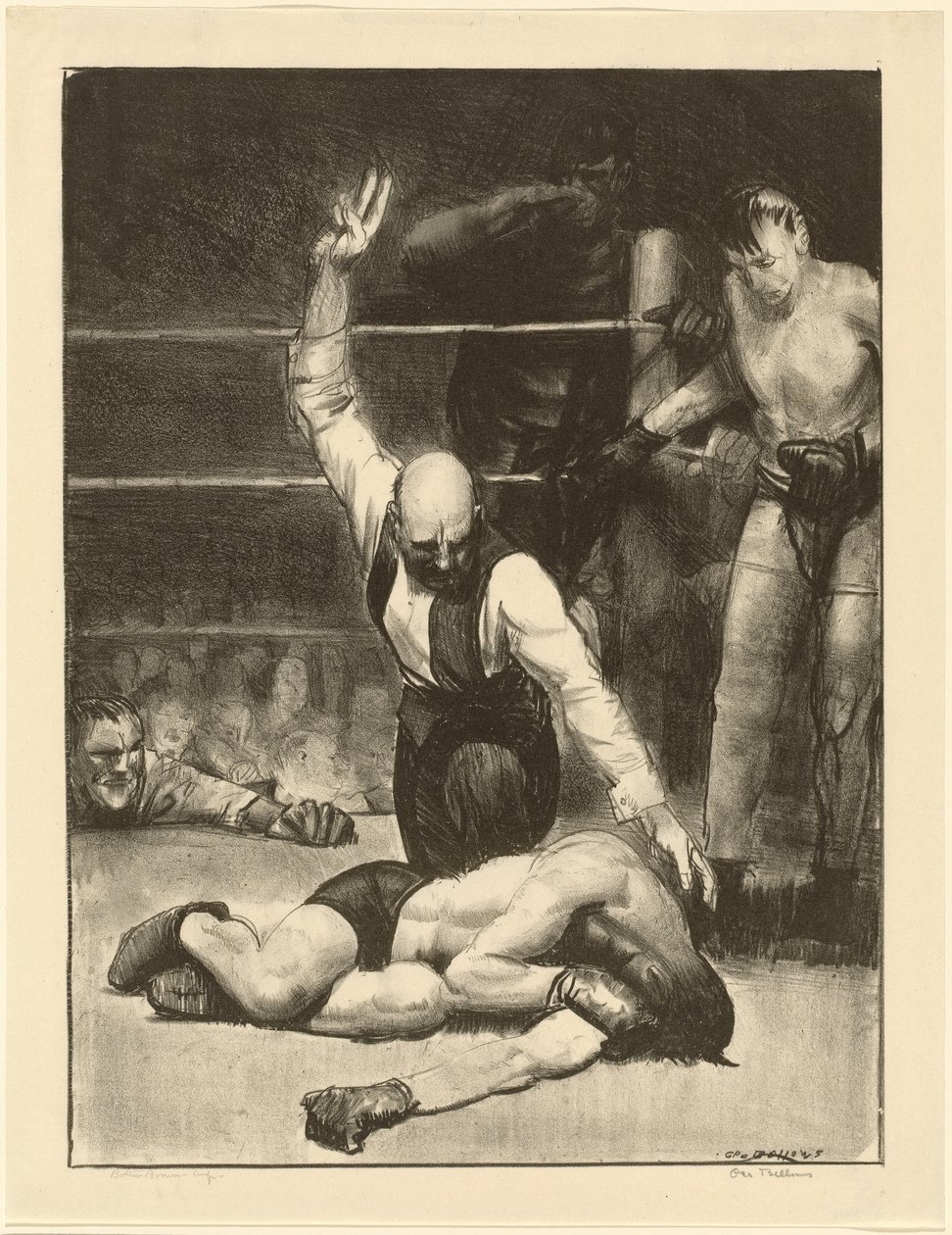 Counted Out, druhý kámen, 1921. od George Wesley Bellows
