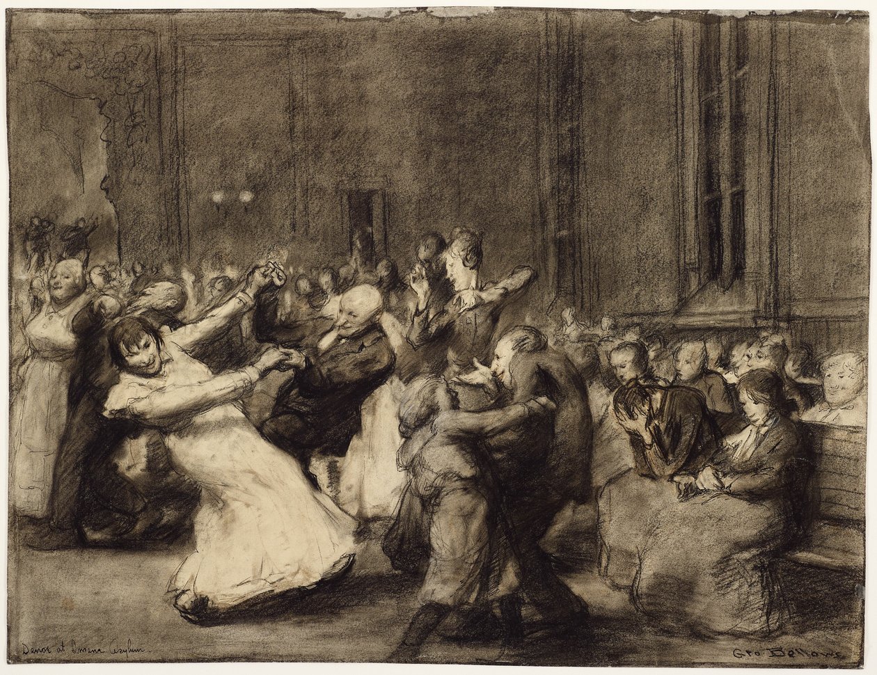 Tanec v blázinci od George Wesley Bellows