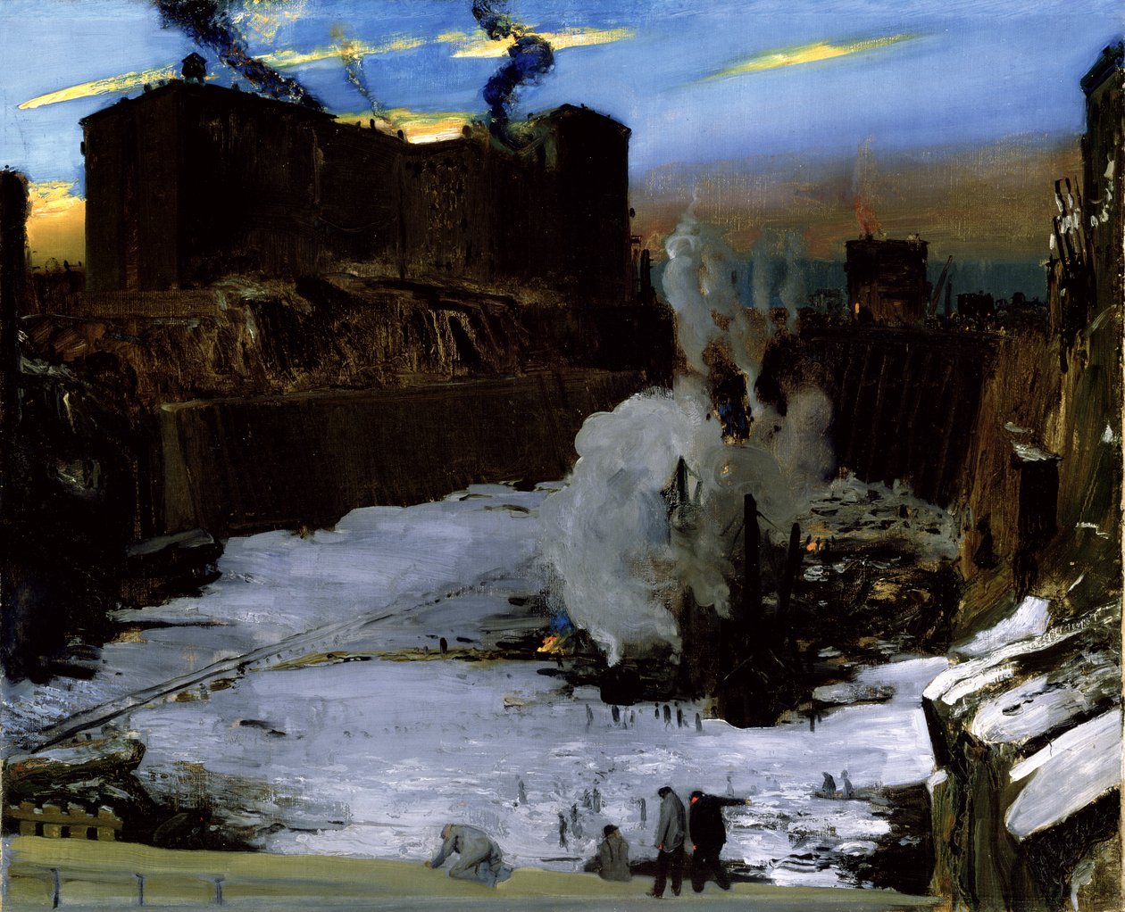 Výkop stanice Pennsylvania od George Wesley Bellows