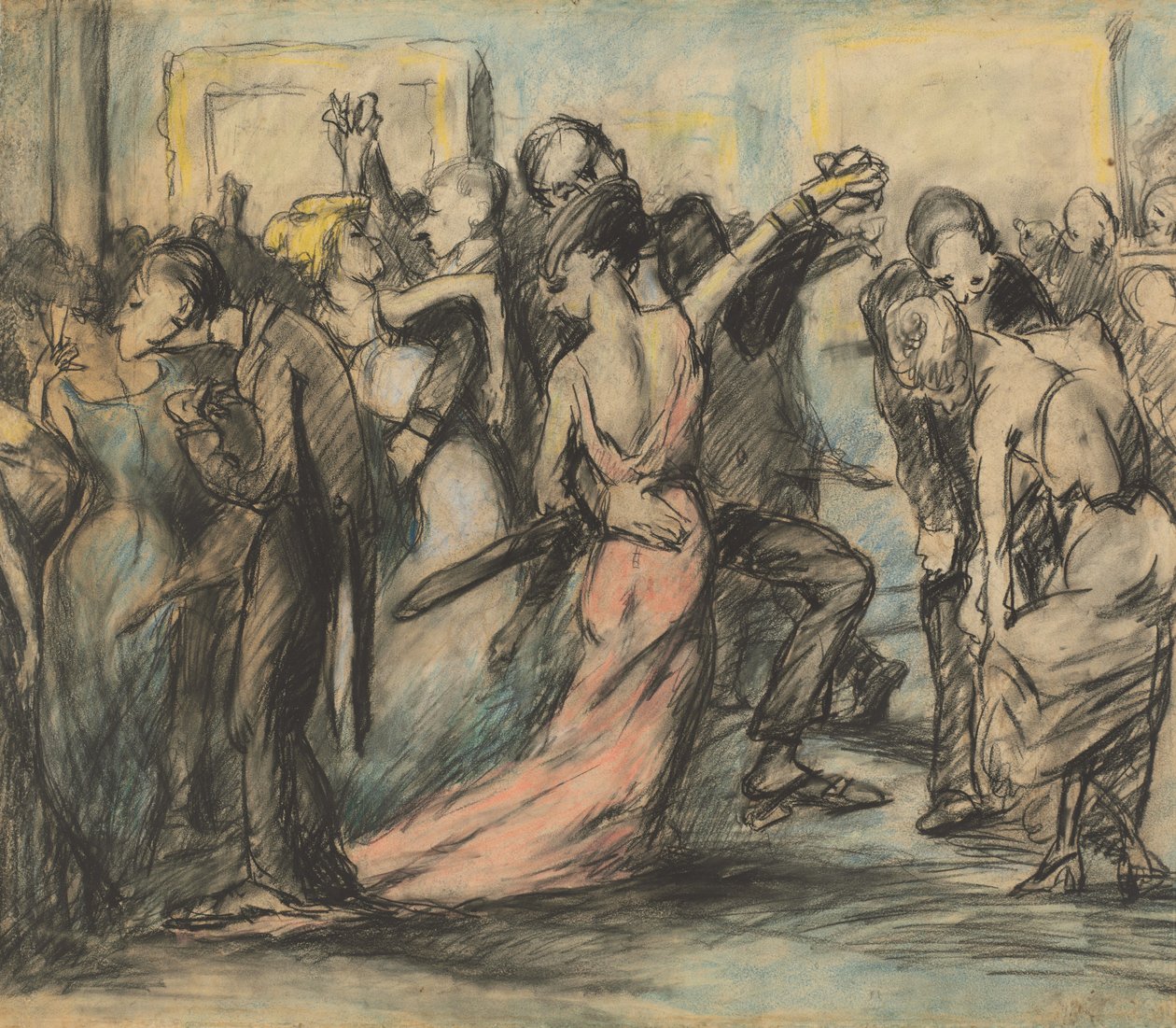 Společenský ples [verso], c. 1907. od George Wesley Bellows