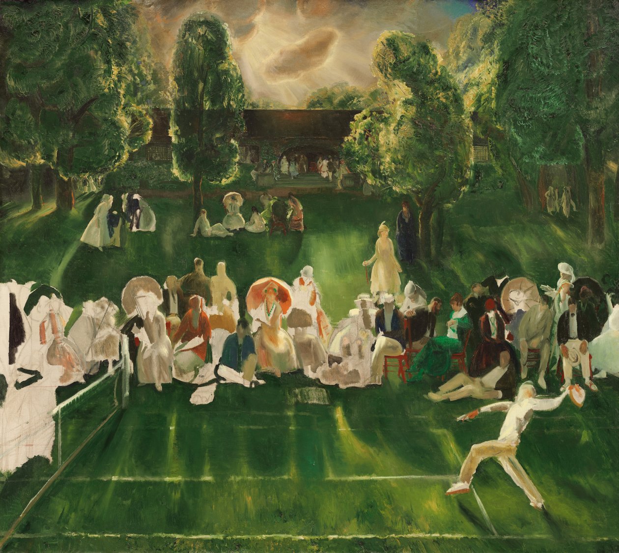 Tenisový turnaj, 1920. od George Wesley Bellows