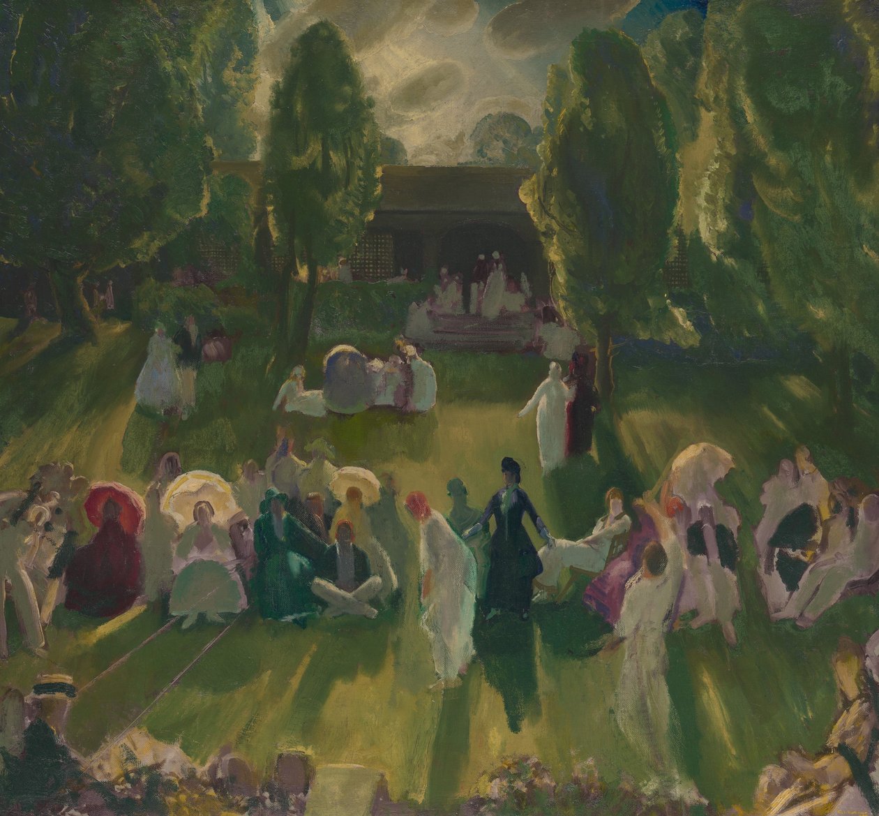 Tenis v Newportu, 1919 od George Wesley Bellows