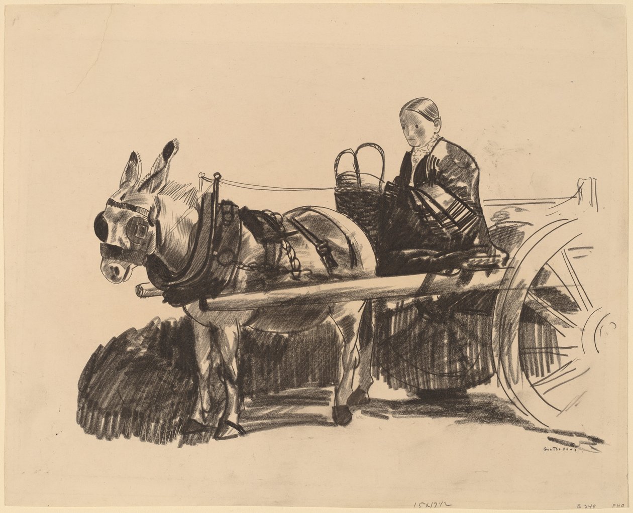 Oslí vozík, 1922. od George Wesley Bellows