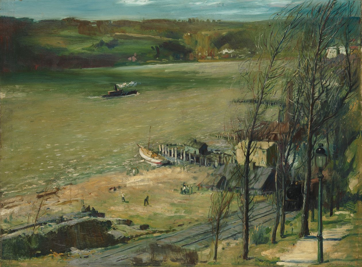Up the Hudson, 1908 od George Wesley Bellows