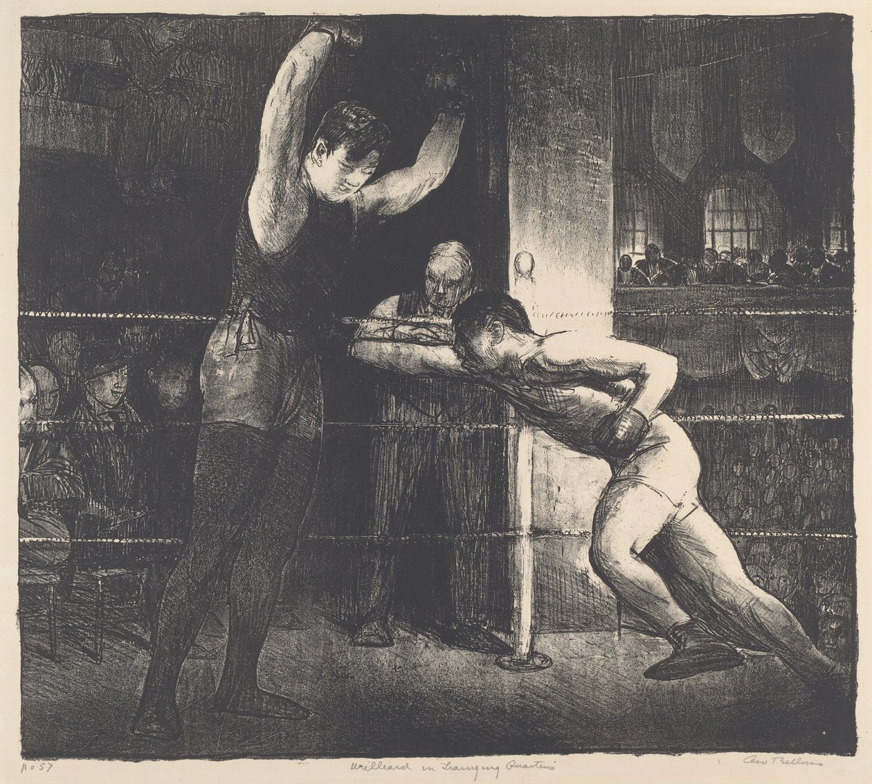 Willard ve výcvikových čtvrtích, 1916. od George Wesley Bellows