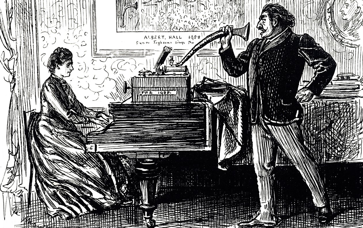 Edisonův fonograf od George du Maurier