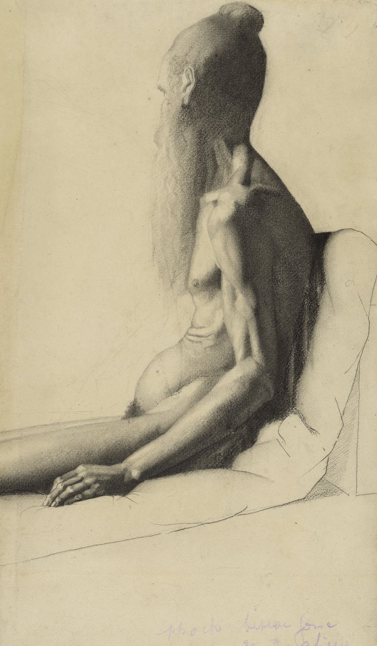 Indián, kolem 1878-9 (grafit) od Georges Seurat