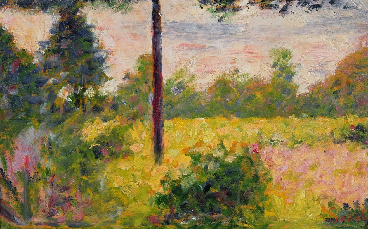 Barbizonský les od Georges Seurat
