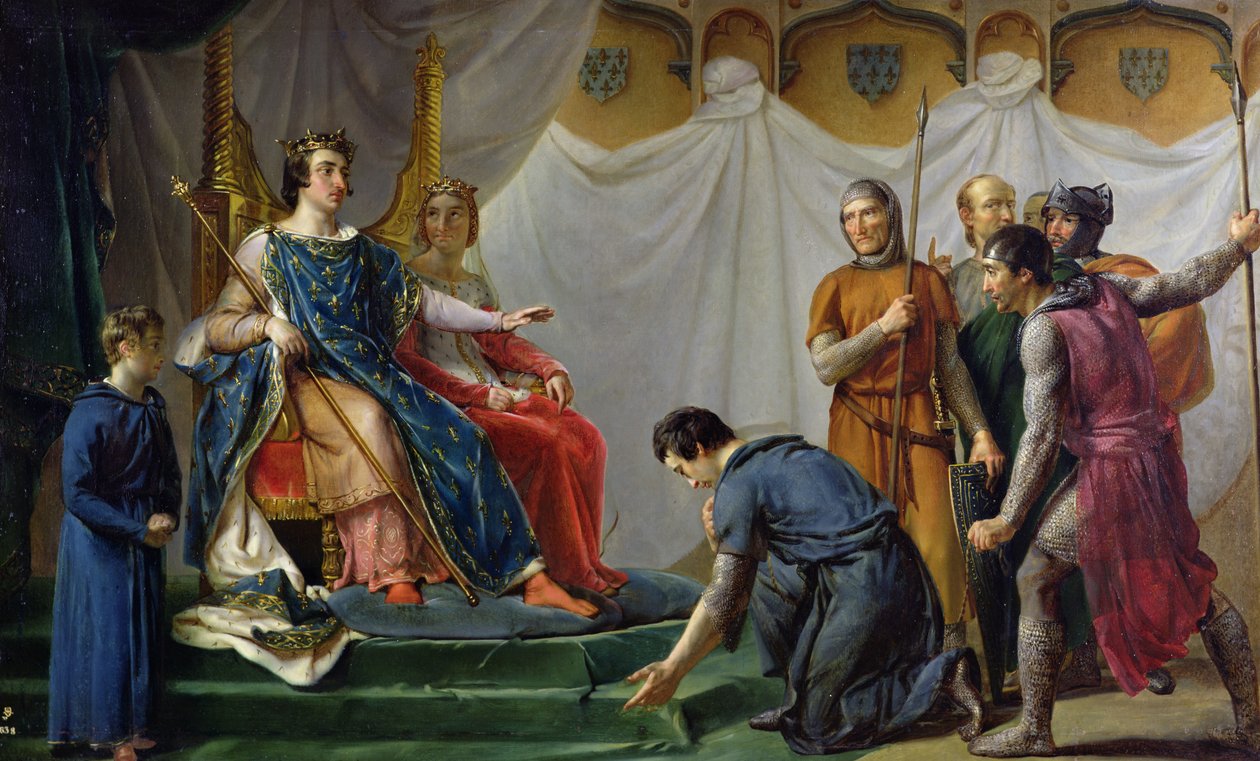St. Louis (1214-70) Omilostnění Mauclerc od Georges Rouget
