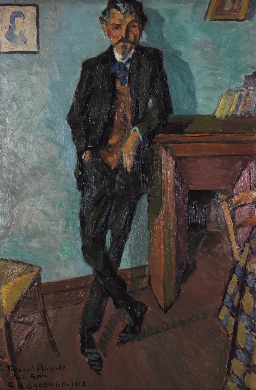 Řecký básník Fernand Mazade od Georges Sabbagh