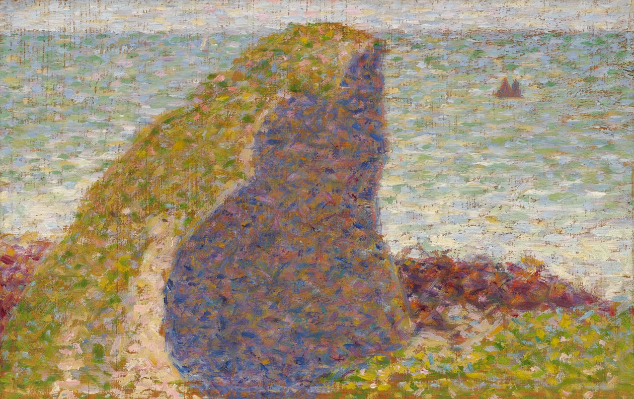 Studium pro Le Bec du Hoc, Grandcamp od Georges Seurat