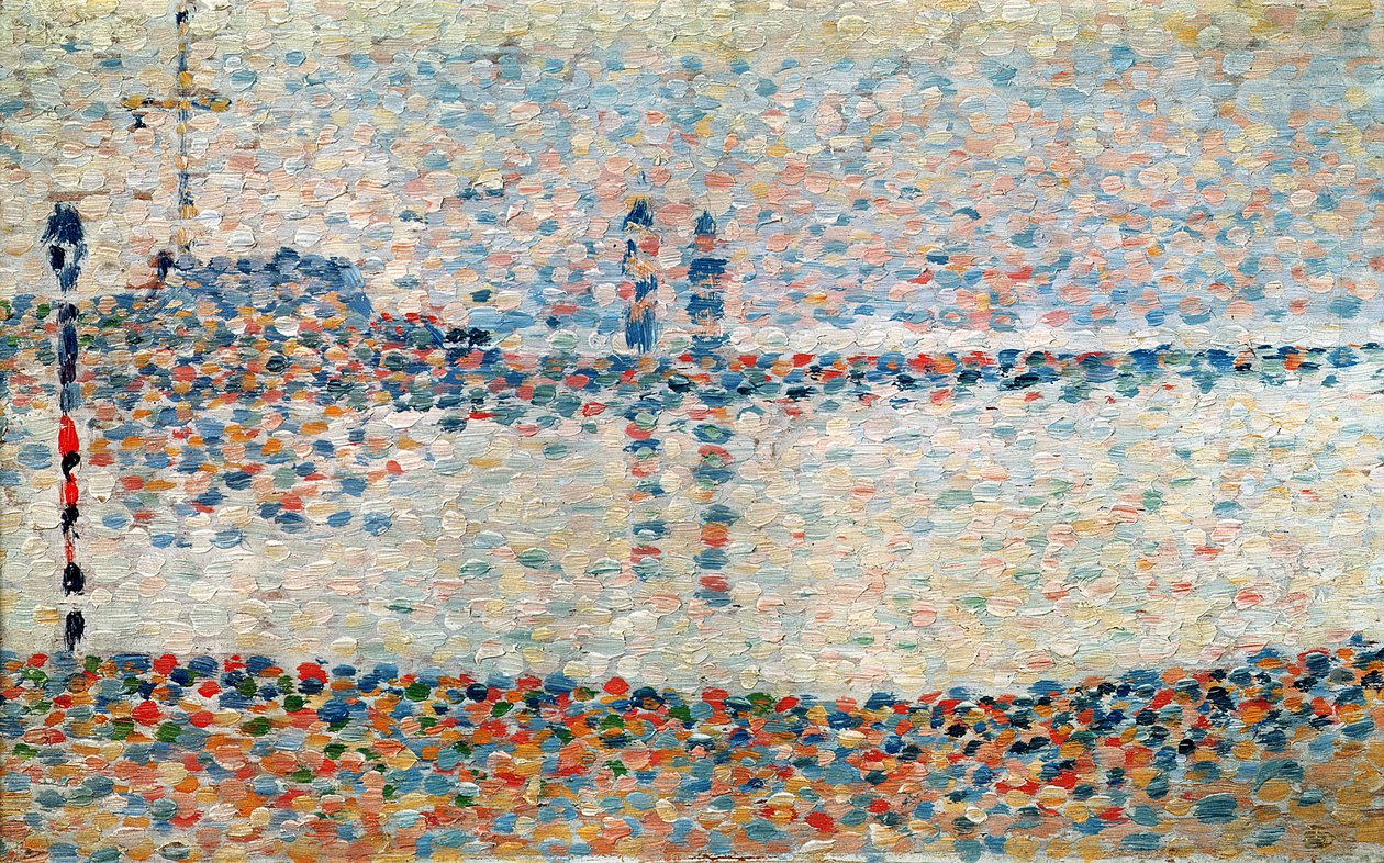 Studie pro „The Channel at Gravelines, Evening“, 1890 od Georges Seurat