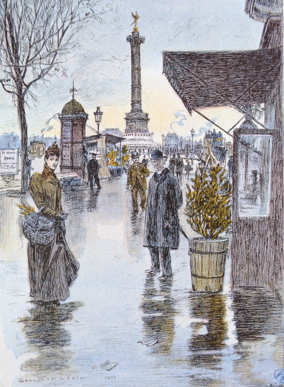 Náměstí Bastily, Paříž od Georges Stein