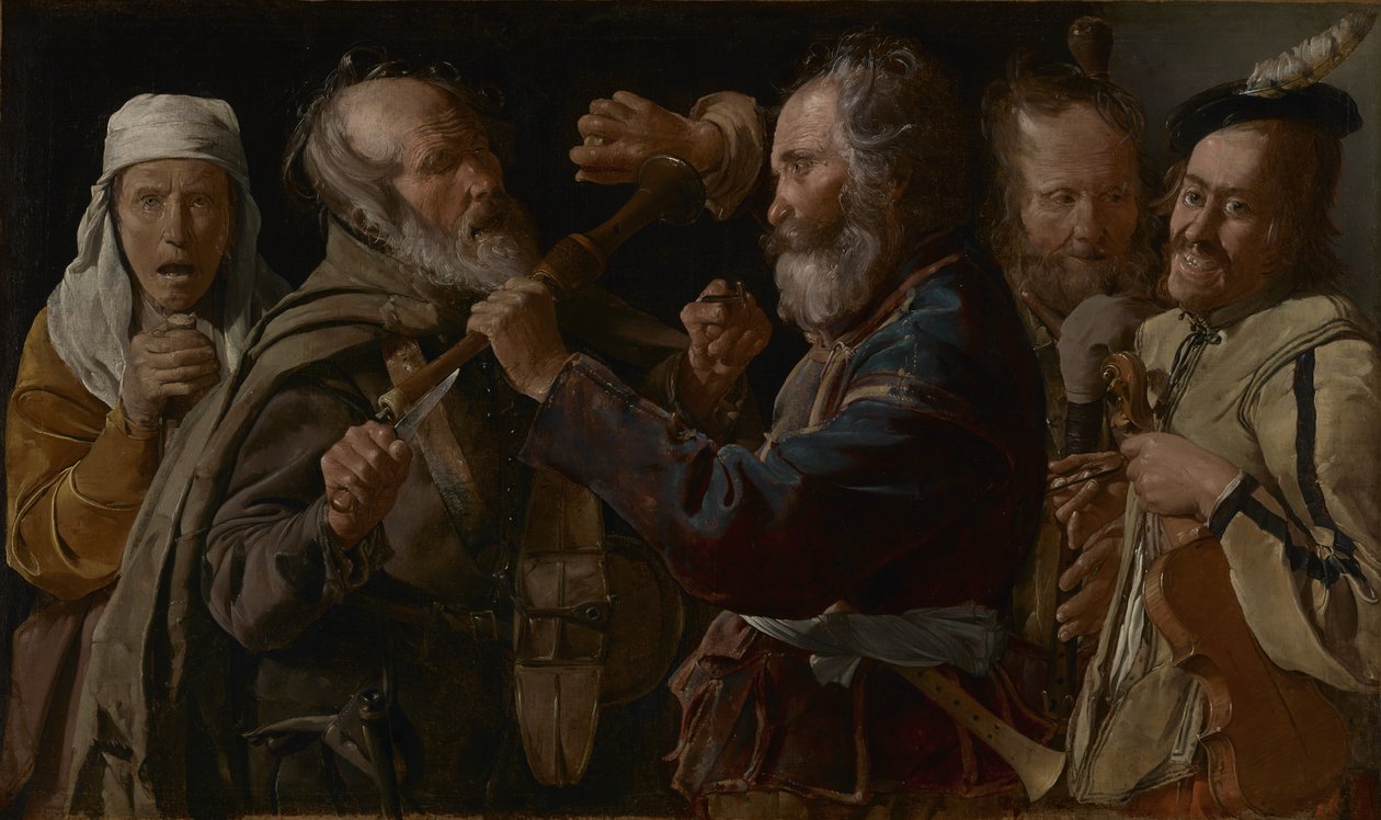 Hádka hudebníků od Georges de La Tour